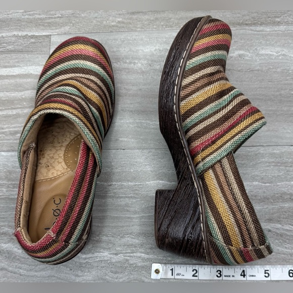 boc Nadiyya Striped Linen Comfort Clogs Womens Size 7 - Picture 8 of 12